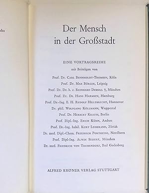 Seller image for Wie sollten wir wohnen? - in: Der Mensch in der Grossstadt : Eine Vortragsreihe. Das Heidelberger Studio, 20. Sendefolge. for sale by books4less (Versandantiquariat Petra Gros GmbH & Co. KG)