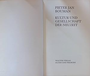 Bild des Verkufers fr Kultur und Gesellschaft der Neuzeit. zum Verkauf von books4less (Versandantiquariat Petra Gros GmbH & Co. KG)