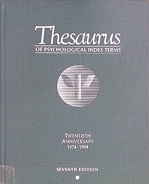 Imagen del vendedor de Thesaurus of Psychological Index Terms a la venta por books4less (Versandantiquariat Petra Gros GmbH & Co. KG)
