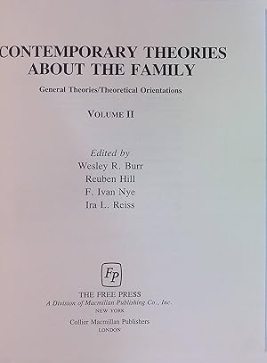 Bild des Verkufers fr Contemporary Theories about the Family: General Theories/Theoretical Orientations, vol. 2 zum Verkauf von books4less (Versandantiquariat Petra Gros GmbH & Co. KG)