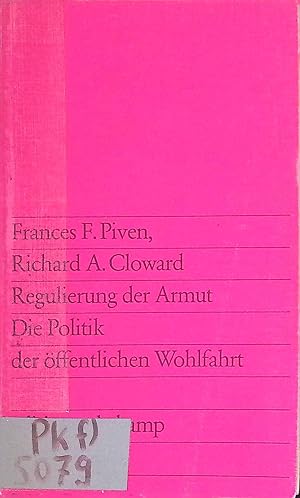 Imagen del vendedor de Regulierung der Armut : Die Politik der ffentlichen Wohlfahrt. (Nr. 872) Edition Suhrkamp a la venta por books4less (Versandantiquariat Petra Gros GmbH & Co. KG)