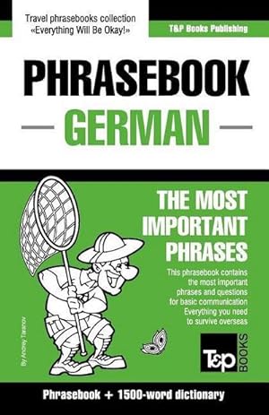 Bild des Verkufers fr English-German phrasebook and 1500-word dictionary zum Verkauf von Smartbuy