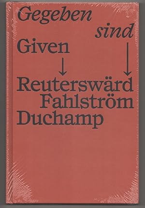 Seller image for Gegeben sind Reutersward Fahlstrom Duchamp for sale by Jeff Hirsch Books, ABAA