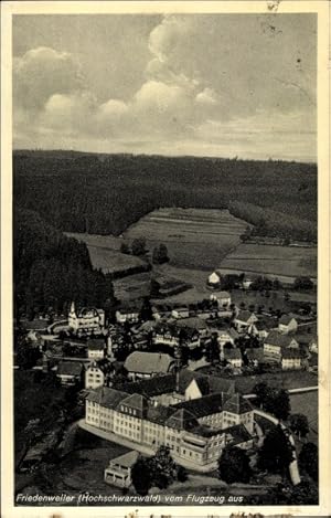 Bild des Verkufers fr Ansichtskarte / Postkarte Friedenweiler im Schwarzwald, Gesamtansicht, Blick vom Flugzeug aus zum Verkauf von akpool GmbH