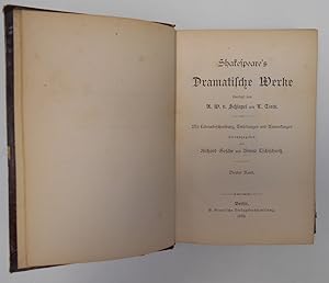 Imagen del vendedor de Shakespeare s Dramatische Werke übersetzt von A.W. v. Schlegel und L . Tieck - Band 4 a la venta por Antiquariat Machte-Buch