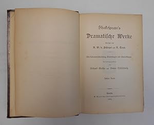 Immagine del venditore per Shakespeare s Dramatische Werke übersetzt von A.W. v. Schlegel und L . Tieck - Band 8 venduto da Antiquariat Machte-Buch