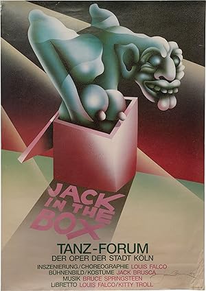 Jack in the Box [Jack-In-The-Box] (Original poster for a performance of the 1989 Louis Falco danc...
