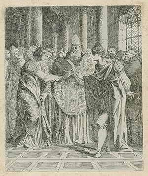 Hochzeit von König Malcolm und der Hl. Margarethe, 1070.