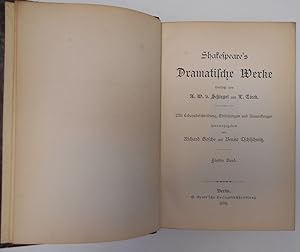 Imagen del vendedor de Shakespeare s Dramatische Werke übersetzt von A.W. v. Schlegel und L . Tieck - Band 5 a la venta por Antiquariat Machte-Buch