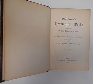 Imagen del vendedor de Shakespeare s Dramatische Werke übersetzt von A.W. v. Schlegel und L . Tieck - Band 7 a la venta por Antiquariat Machte-Buch