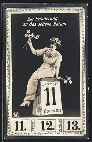 Ansichtskarte Zur Erinnerung an das seltene Datum: Donnerstag,11.Dezember 1913