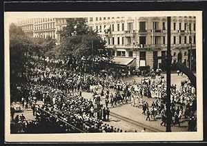 Ansichtskarte Wien, X. Deutsches Bundes Sängerfest, Festzug