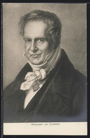 Bild des Verkufers fr Knstler-Ansichtskarte Alexander von Humboldt, Portrait des Gelehrten zum Verkauf von Bartko-Reher