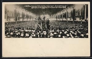 Ansichtskarte Wien, 10. Deutsches Sängerbundesfest 1928, Sängerhalle, Innenansicht