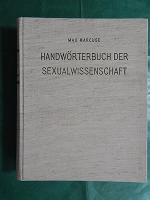 Bild des Verkufers fr Handwrterbuch der Sexualwissenschaft (2. Auflage, 1926) zum Verkauf von Buchantiquariat Uwe Sticht, Einzelunter.