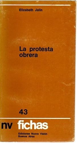 Imagen del vendedor de La protesta obrera . a la venta por Librera Astarloa