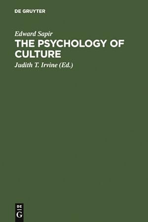 Seller image for Psychology of Culture : A Course of Lectures for sale by GreatBookPrices