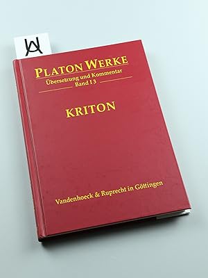 Bild des Verkufers fr Kriton. bersetzung und Kommentar von Wolfgang Bernard. zum Verkauf von Antiquariat Uhlmann