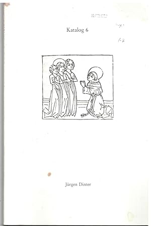 Seller image for Jrgen Dinter. Antiquariat Fr Philosophie. Katalog 6 for sale by Literary Cat Books