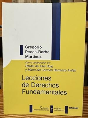 Seller image for LECCIONES DE DERECHOS FUNDAMENTALES for sale by Fbula Libros (Librera Jimnez-Bravo)