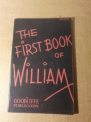 Seller image for The First Book of William for sale by Hinch Books