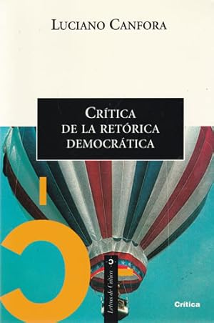 Immagine del venditore per Crtica de la retrica democrtica venduto da Librera Cajn Desastre