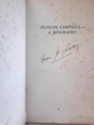 Image du vendeur pour Duncan Campbell mis en vente par World of Rare Books