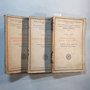 Imagen del vendedor de Zur europischen Politik 1897-1914 : Unverffentlichte Dokumente (3 BNDE / Band 2 bis 4) a la venta por Gebrauchtbcherlogistik  H.J. Lauterbach