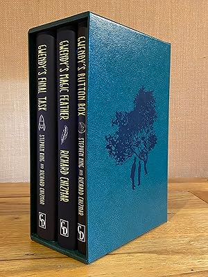 Imagen del vendedor de Gwendy Trilogy Slipcased Matched Collector's Set comprising: Gwendy's Button Box; Gwendy's Magic Feather and Gwendy's Final Task a la venta por James M Pickard, ABA, ILAB, PBFA.