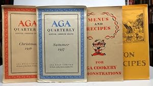 Imagen del vendedor de Aga Quarterly. Christmas 1936 [to] Christmas 1937. [plus] Menus and Recipes for Aga Cookery Demonstrations a la venta por Bow Windows Bookshop (ABA, ILAB)