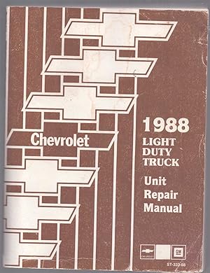 Seller image for 1988 CHEVROLET LIGHT DUTY TRUCK UNIT REPAIR MANUAL for sale by The Avocado Pit
