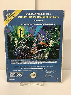 Descent to the Depths of the Earth; Dungeon Module D1-2; Dungeons & Dragons 9059