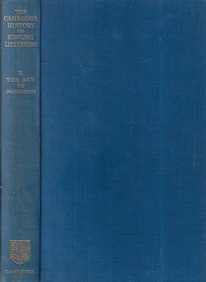 Imagen del vendedor de The Cambridge history of english literature Vol. X The age of Johnson a la venta por Biblioteca di Babele