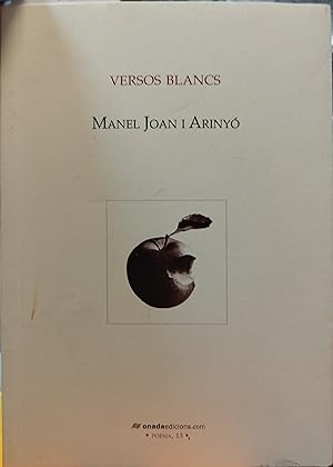 Imagen del vendedor de VERSOS BLANCS (Antologa).Dedicatoria autografa del autor a la venta por AL TOSSAL