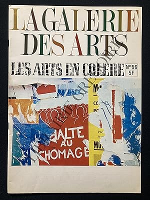 LA GALERIE DES ARTS-N°56-SEPTEMBRE 1968-LES ARTS EN COLERE