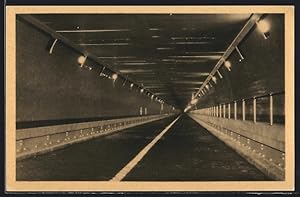Seller image for Ansichtskarte Anvers, Tunnel pour vhicules sous l`Escaut, Vue intrieure for sale by Bartko-Reher