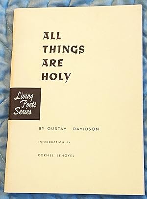 Seller image for All Things are Holy for sale by My Book Heaven