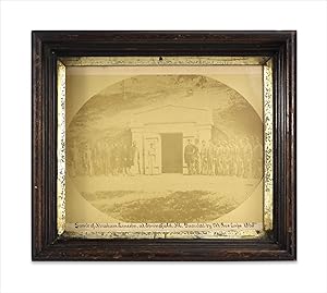 Tomb of Abraham Lincoln, at Springfield, Ill. Guarded by Vet. Res. Corps 1865. [caption title]