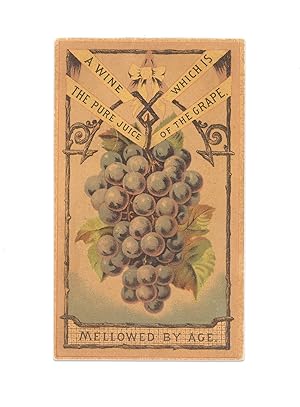 Seller image for A Wine Which is the Pure Juice of the Grape. Mellowed by Age. [Croton Point Vineyards] for sale by Ian Brabner, Rare Americana (ABAA)