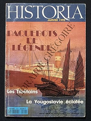 HISTORIA-N°541-JANVIER 1992-PAQUEBOTS DE LEGENDE