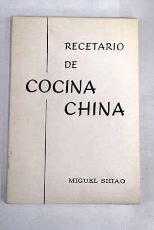 Imagen del vendedor de Recetario de cocina china a la venta por Alcan Libros