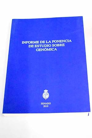 Imagen del vendedor de Informe de la ponencia de estudio sobre genmica a la venta por Alcan Libros