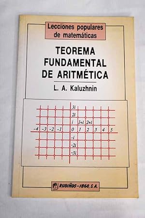 Imagen del vendedor de Teorema fundamental de aritmtica a la venta por Alcan Libros