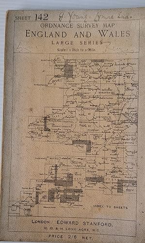 Ordnance Survey Map England and Wales Large Series 1 inch to a mile Sheet 142 Lyme Regis