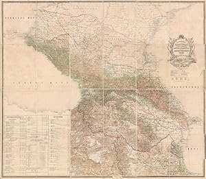 Doroznaja Karta Kavkazskago Kraja Sostavlena i Litografirovana v Voenno-Topograficeskom Otdele Ka...