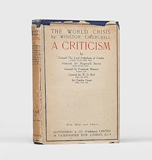 Bild des Verkufers fr The World Crisis by Winston Churchill: A Criticism. zum Verkauf von Peter Harrington.  ABA/ ILAB.