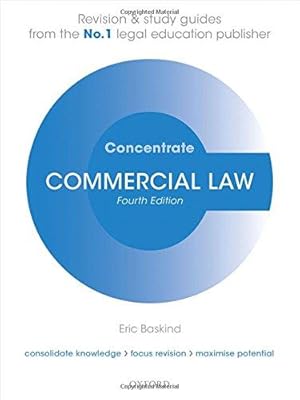 Immagine del venditore per Commercial Law Concentrate: Law Revision and Study Guide venduto da WeBuyBooks