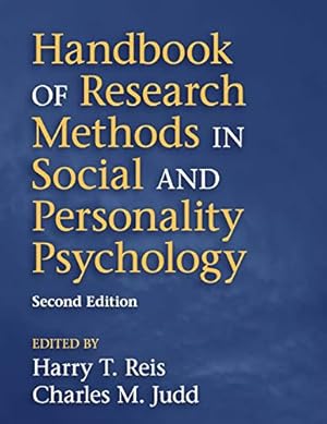 Image du vendeur pour Handbook of Research Methods in Social and Personality Psychology mis en vente par WeBuyBooks