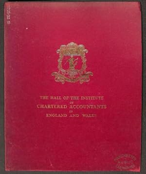 Immagine del venditore per The Hall of the Institute of Chartered Accountants in England and Wales venduto da WeBuyBooks