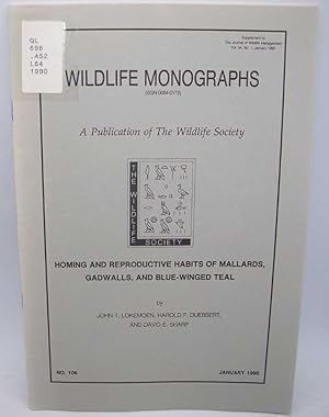 Bild des Verkufers fr Homing and Reproductive Habits of Mallards, Gadwalls, and Blue-Winged Teal (Wildlife Monographs) zum Verkauf von Easy Chair Books